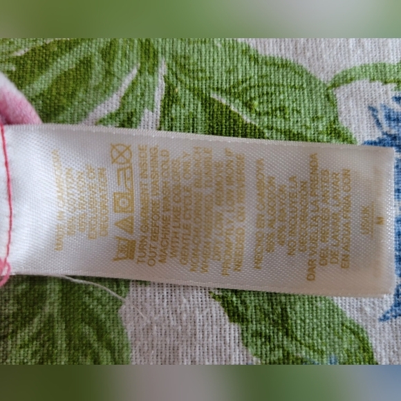 Kate Spade Hydrangea Night Shirt Button Front Womens Pink Sz M pajama - Picture 11 of 11